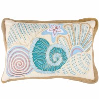 12" x 18" Multi Pastel Shells Pillow