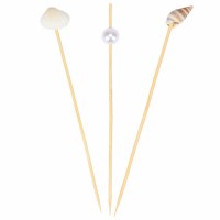 Set of 20 5" Shell and Faux Pearl Picks