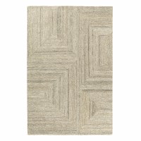 5.9' x 8.9' Seafoam and Beige Delta Rug