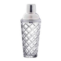 12 Oz Clear Glass Cocktail Shaker