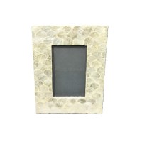 4" x 6" Gold Disc Capiz Photo Frame