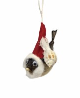 3" Santa Puffer Fish Ornament