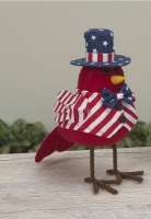 7" Red Americana Bird