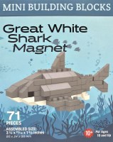 Great White Shark Mini Building Blocks Magnet