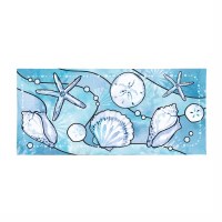 10" x 22" Blue Shells Sassafras Door Mat