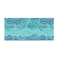 10" x 22" Blue Waves Sassafras Door Mat