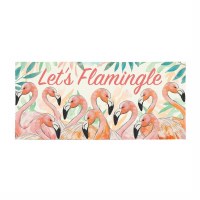 10" x 22" Palm Beach Flamingo Sassafras Door Mat