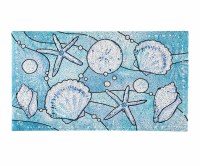 16" x 26" Blue Shells Trapper Mat