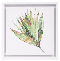 8" Sq Palmetto Framed Canvas
