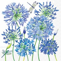 6.5" Blue Agapanthus Lunch Napkin