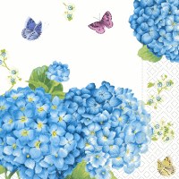 6.5" Blue Hydrangea Lunch Napkins