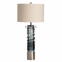 Swirl Column Two Pull Chain Table Lamp