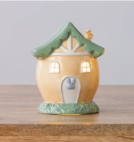 5" Ceramic LED Orange Egg House