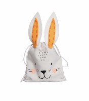 6" Orange Ear Bunny Gift Pouch
