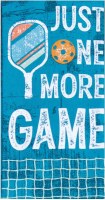 26" x 16" Pickleball "Just One More Game" Kitchen Towel