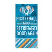 26" x 16" Pickleball Retirement Kitchen Towel