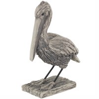 13" Gray Egret Resin Sculpture