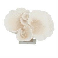 9" Faux White Coral on Clear base