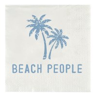 5" Sq "Beach People" Beverage Napkins