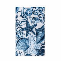 27" x 18" Blue Coast Shell PET Kitchen Towel