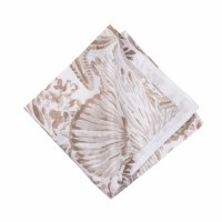 20" Barley Coast Shells Coastal Fabric Napkin