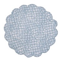 17" Round Cerulean Breeze Coastal Placemat