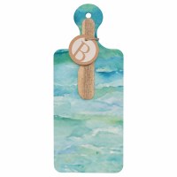 11.5" Ocean Cutting Board With Spreader