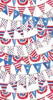 8" x 4" Patriotic Pennant Guest Towels