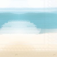 5" Sq Beach Strokes Beverage Napkins