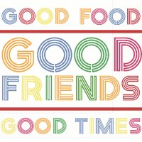 5" Sq "Good Friends..." Beverage Napkins