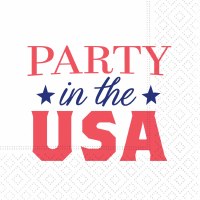5" Sq "Party in the USA" Beverage Napkins