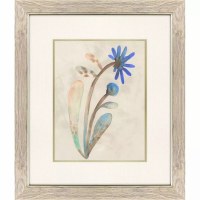 23" x 20" Big Bud Blue Flower Framed Print