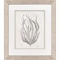 22" x 19" Taupe Seagrass Framed Coastal Print
