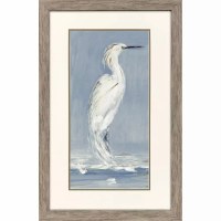 33" x 21" Straight Neck Heron Framed Print