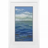 33" x 21" High Clouds Framed Coastal Print