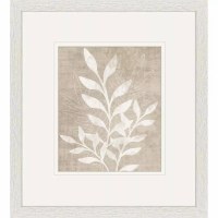 16" x 14" Beige Three Branches Framed Print