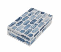 10" Blue and White Mosaic Box