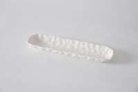 3" x 14" White Porcelain Cracker Tray by Pampa Bay