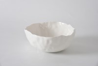 9" Round White Porcelain Bowl by Pampa Bay