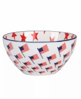 5" Round Flags Melamine Bowl