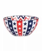 5" Round Vertical Stars Melamine Bowl