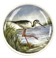6" Stilt Bird Plate