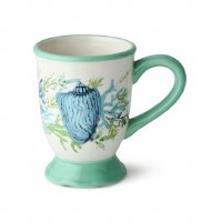 14 Oz Blue and Green Shell Ceramic Mug
