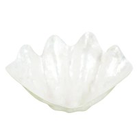 10" White Capiz Clam Bowl