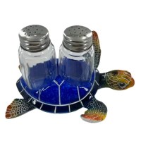 5.5" Blue Turtle With Salt & Pepper Shakers