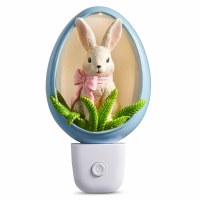 6" Bunny In Blue Egg Nightlight