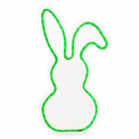 15" LED Multi Color Bunny Outline