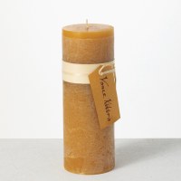 3" x 9" Brown Sugar Wax Pillar Candle