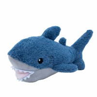 10" Blue and Gray Shark Dog Toy
