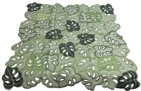 36" Sq Green Monstera Topper